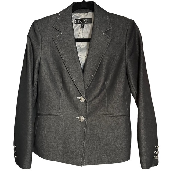 Kasper Jean-colored Suit Jacket - Picture 1 of 6
